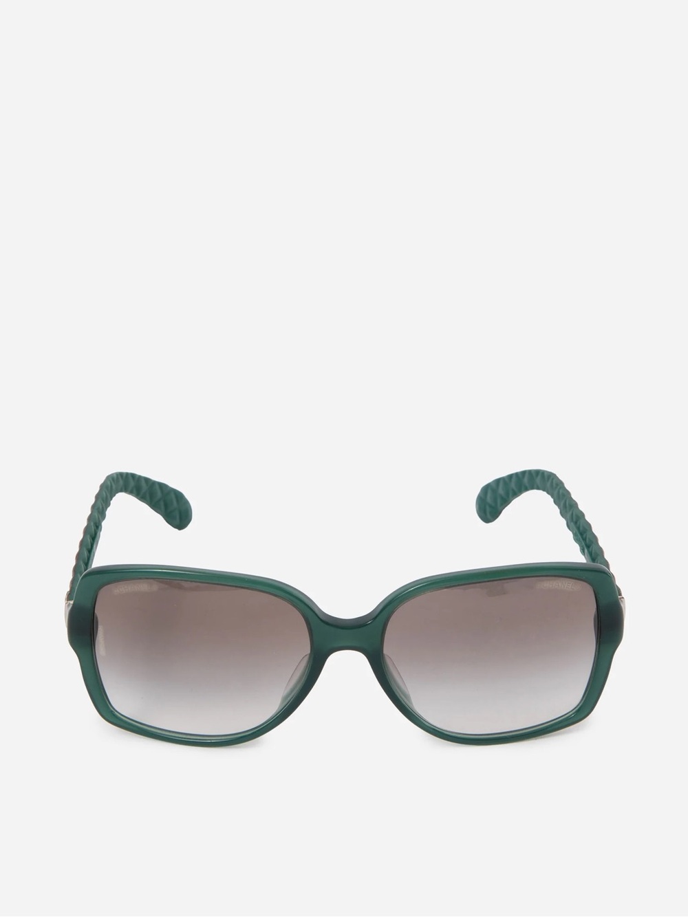 Pre-Owned Chanel Green/Grey Square Sunglasses - Picture 1 of 2